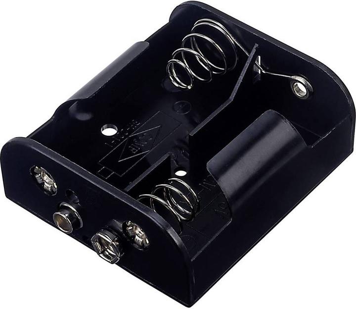 Tru Components Batteriehalter 2x Druckknopfanschluss