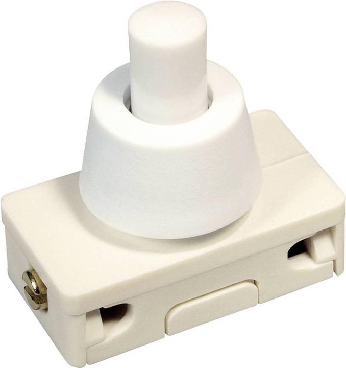 Image du produit interBär Interrupteur à pression 250 V/AC 2 A 1 x arrêt/marche à verrouillage 1 pc.
