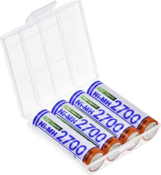 Panasonic HR-3U + battery box (4 pcs., AA, 2700 mAh)