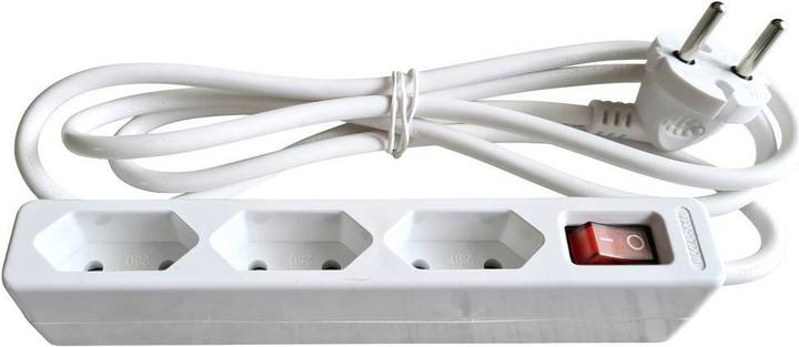 Actual product image As - Schwabe Euro-Steckdosenleiste (3 x, CEE 7/16, 1.40 m)