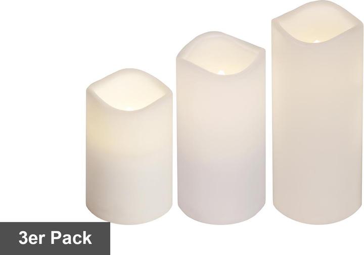 Star Trading Bougie LED Pillar Pack de 3 Paul (3 x)