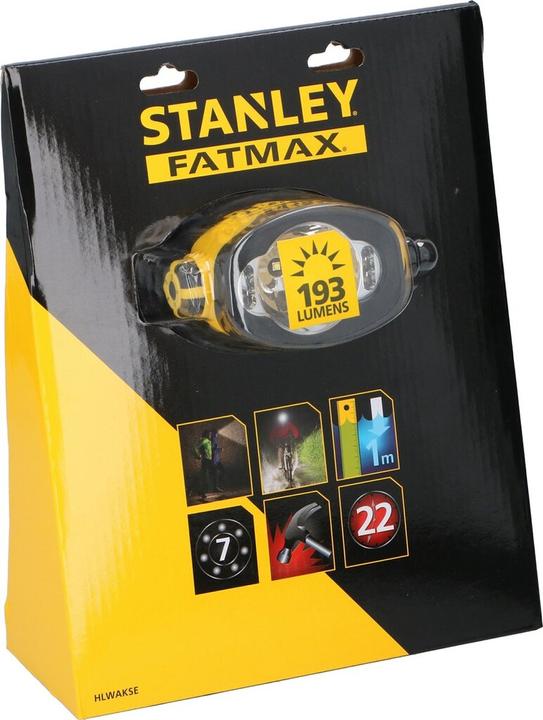 Actual product image Stanley LED headlamp (193 lm)
