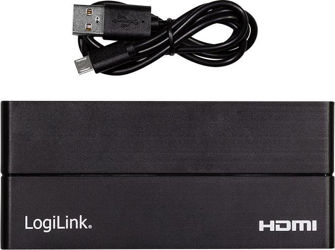 Actual product image LogiLink HD0037 HDMI Splitter 1x4-Port, 4K/60 Hz, HDCP, HDR, CEC, downscaler