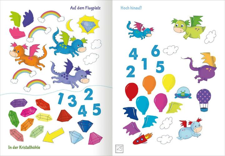 Immagine prodotto Adesivi e puzzle da 3: Adesivi e puzzle - Draghi