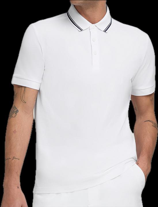 Produktbild Wilson Team Pique Polo Crew Herren Weiss (L)