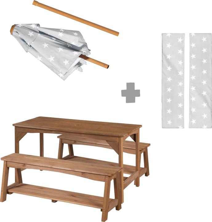 Produktbild Roba Kindersitzgruppe mit Sitzauflage und Schirm Little Stars