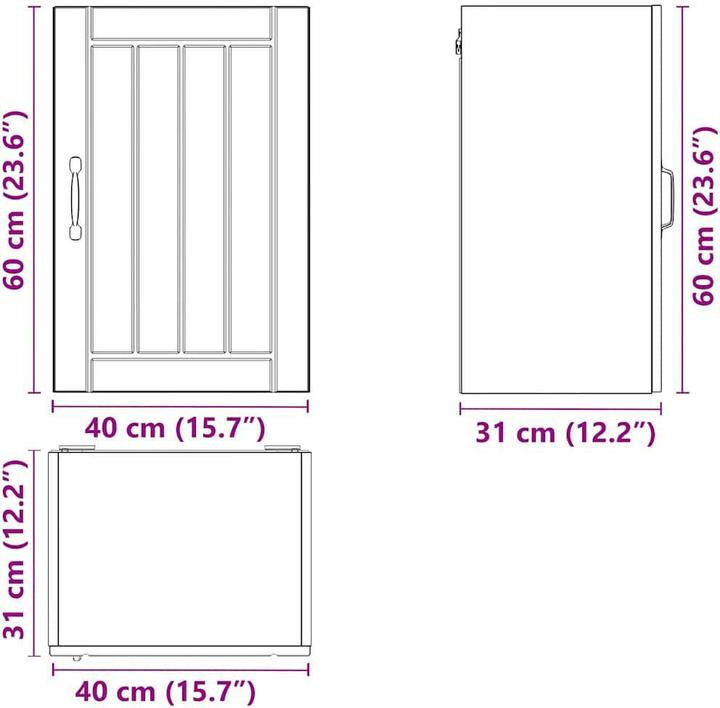 Produktbild VidaXL Madlene (40 x 31 x 60 cm)