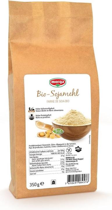 Actual product image Morga Soy flour gluten free organic (350 g)