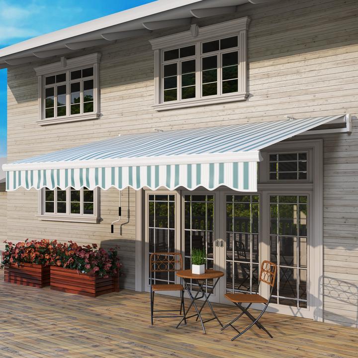 Produktbild Outsunny Gelenkmarkise mit Handkurbel (2.45 m)