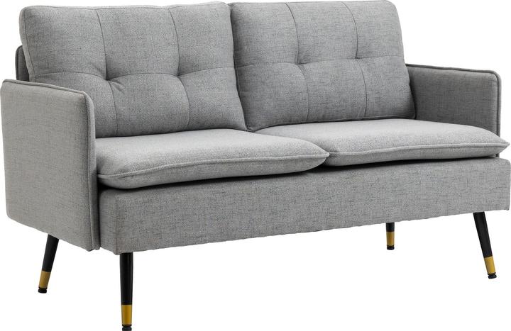 Produktbild Homcom Zweisitzer Sofa mit Rücken- und Sitzkissen (2-Sitzer)