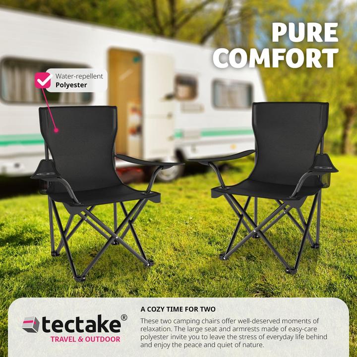 Actual product image tectake 2 Gil Camping Chairs