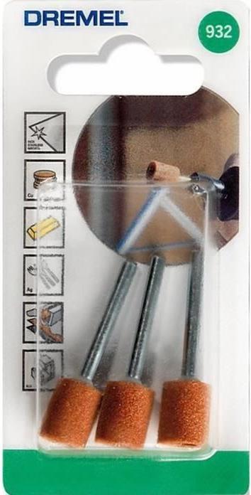 Produktbild Dremel Aluminiumoxid-Schleifstein Ø 9,5 mm (3 Stück) (Korund)