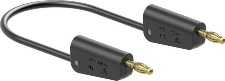 Produktbild Stäubli LK-4A-S10 Messleitung ( - ) 50 cm Schwarz 1 St.
