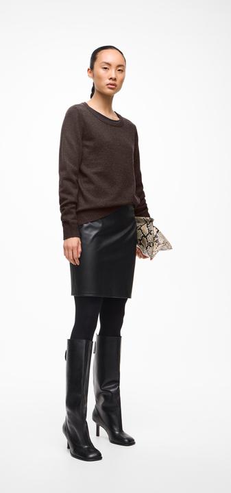 Actual product image Vila Coated mini skirt (40)