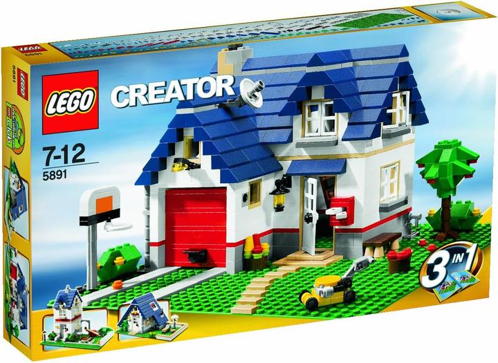Actual product image LEGO House with garage (5891, LEGO Creator 3-in-1)