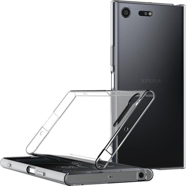 Actual product image König Design Sony Xperia XZ Premium Sleeve Transparent Silicone Case Clear Mobile Phone Cover (Sony Xperia XZ Premium)