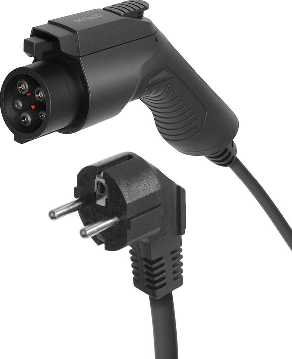 Produktbild Deltaco e-Charge kabelis Mode2, Schuko - tipas1,, 1,5+ / EV-1126 (5.50 m)