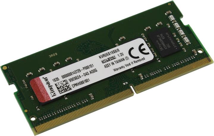 Actual product image Kingston ValueRAM (1 x 8GB, 2666 MHz, DDR4-RAM, SO-DIMM)