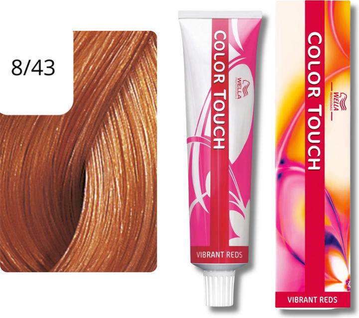 Image du produit Wella Colour Touch Rouge vibrant (8/43 Blond clair Rouge-Or Rouge-Or)