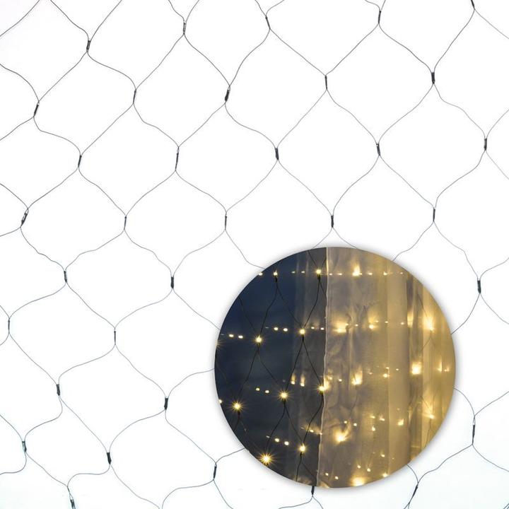 Produktbild Hermex Lichternetz Lichtvorhang Lichterkette Lichtgirlande Weihnachten LED (3.20 m)