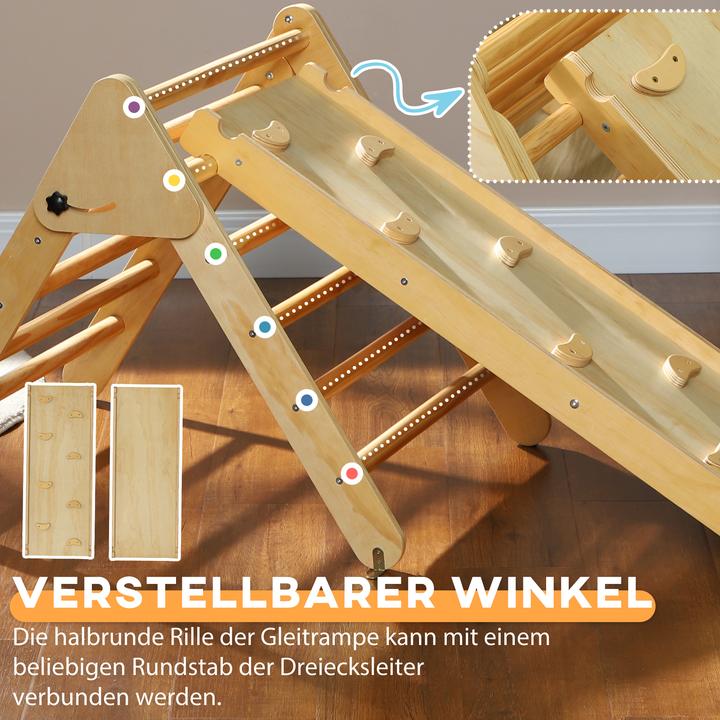 Immagine prodotto Aiyaplay Klettergerüst Kiefernholz, Mehrschichtenplatte Naturholz