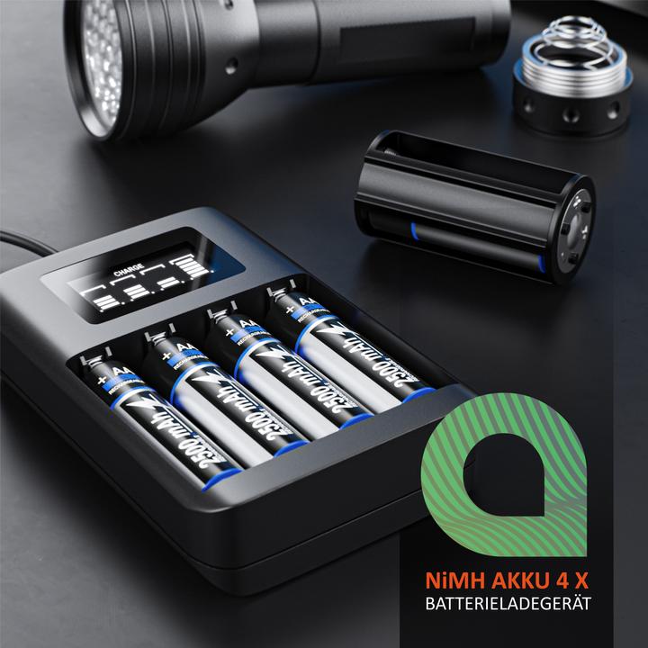 Image du produit Aplic Chargeur de batterie à 4 baies (Chargeurs sans batterie)