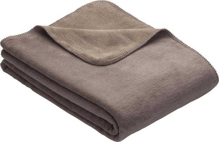 Ibena Uni Doublefac blanket Dublin 2340 espresso/hellbr. 150x200cm (150 x 200 cm)