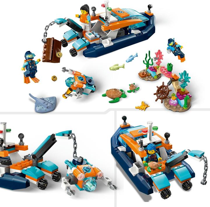 Produktbild LEGO Meeresforscher-Boot (60377, LEGO City)