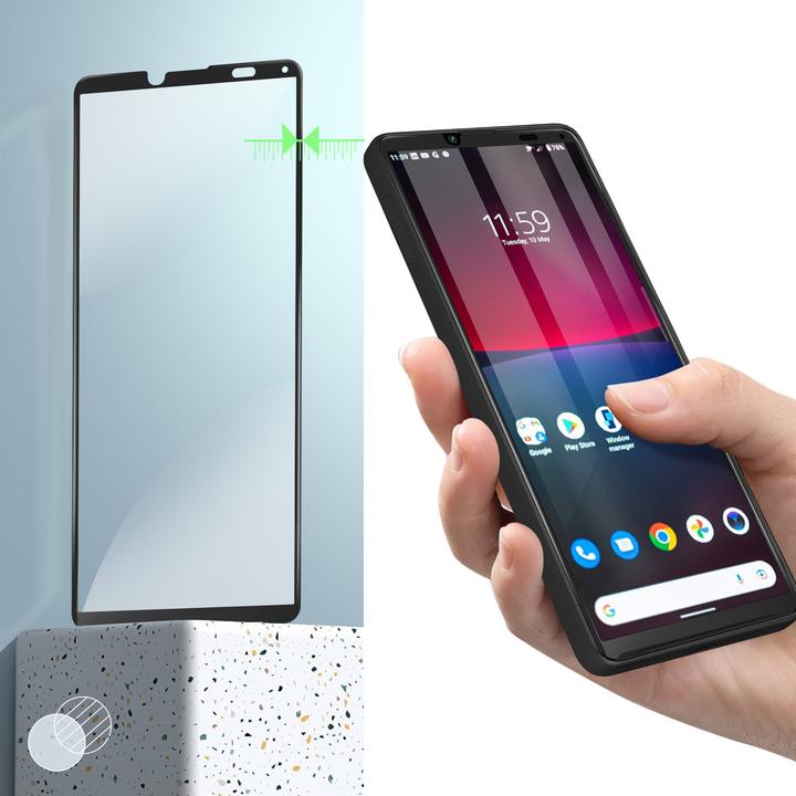 Image du produit Avizar Film de protection d'écran en verre d'une dureté de 9H (1 pièce(s), Sony Xperia 10 IV)