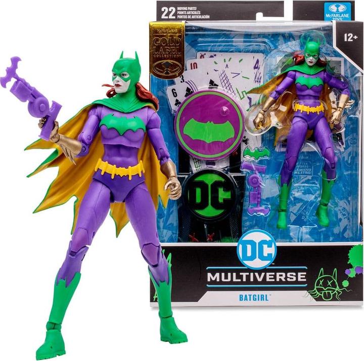 Actual product image McFarlane DC Multiverse Action Figure Batgirl Jokerized (Three Jokers) (Gold Label) 18 cm