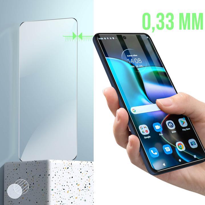 Actual product image Avizar 9H hardness glass screen protector film (1 Piece, Motorola Edge 30)
