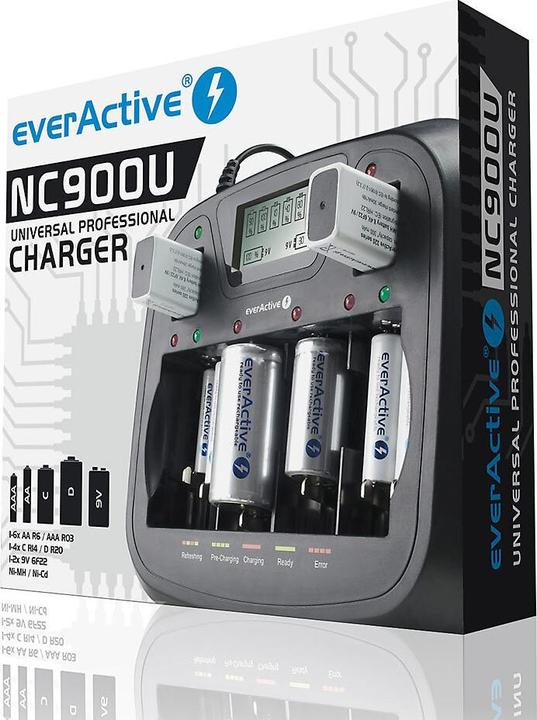 Actual product image Everactive NC-900U (1 pcs., C, D, AAA, AA, Chargers without battery)