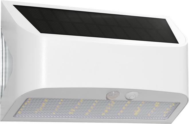 Actual product image Century Arcadia Max Solar LED wall light white (600 lm, IP65)