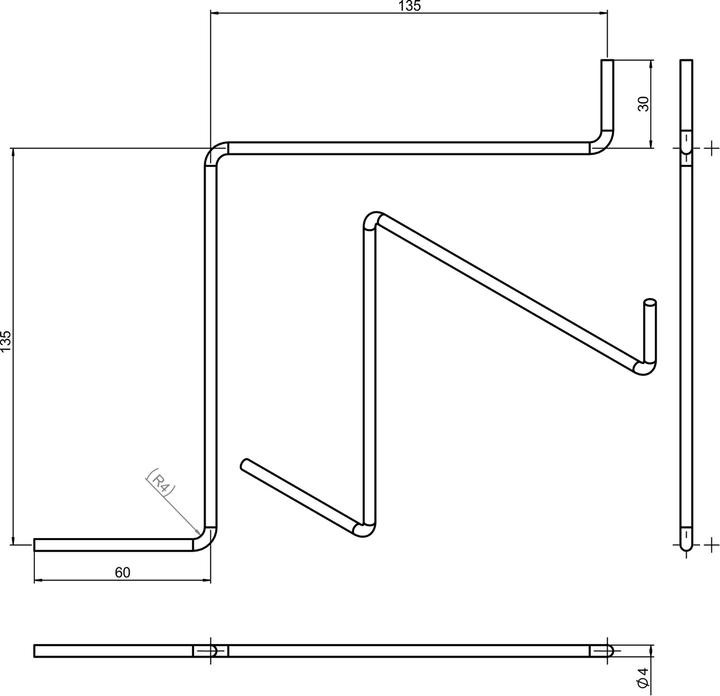 Actual product image Modellbau Lindinger Main landing gear low wing large 2pcs.