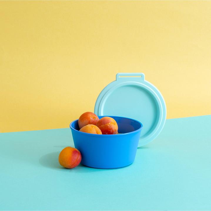 Actual product image Koziol Schale Nora Box 14.7 cm, 1 Stück, Strong Blue/Sweet Green (14.70 cm, 0.70 l, 1 x)