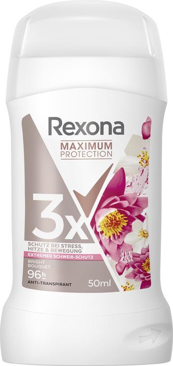 Rexona Maximum Protection Deodorant Stick Bright Bouquet Antitranspirant mit 96 Stunden Schweiss und Körper (Stick)