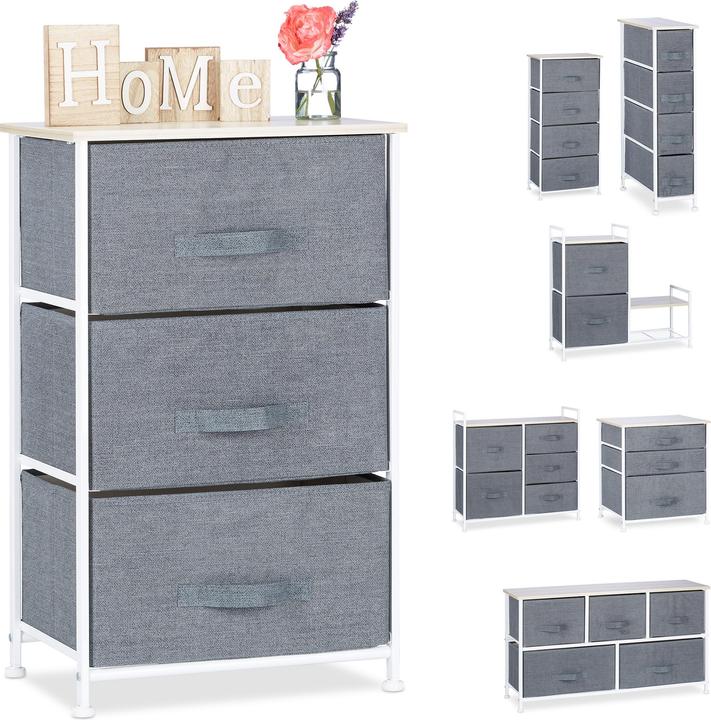 Immagine prodotto Relaxdays Mobiletto con cassetti diverse varianti (45 x 30 x 73 cm)