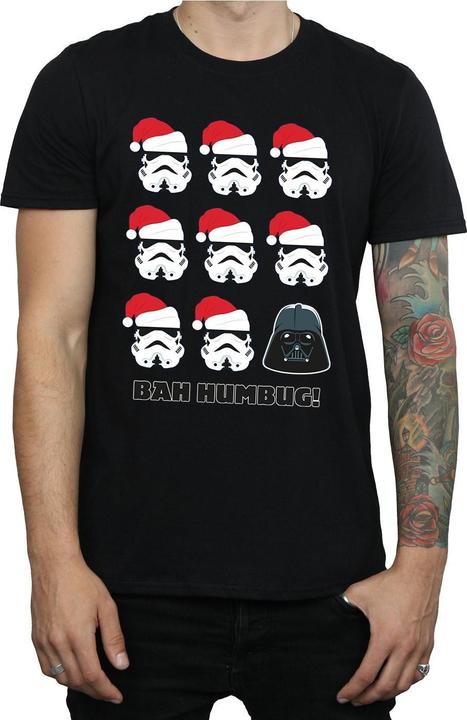 Actual product image Star Wars Mens Christmas Humbug T-Shirt (L)