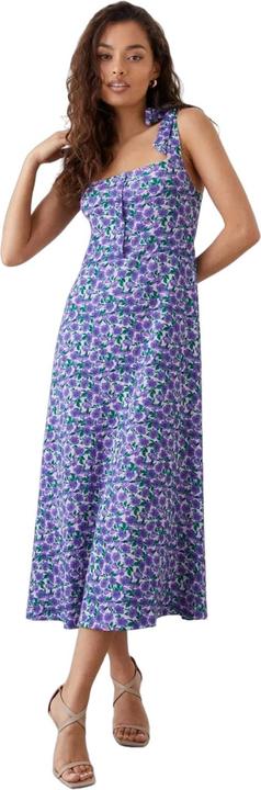 Dorothy Perkins Floral Tie Shoulder Petite Midi Kleid