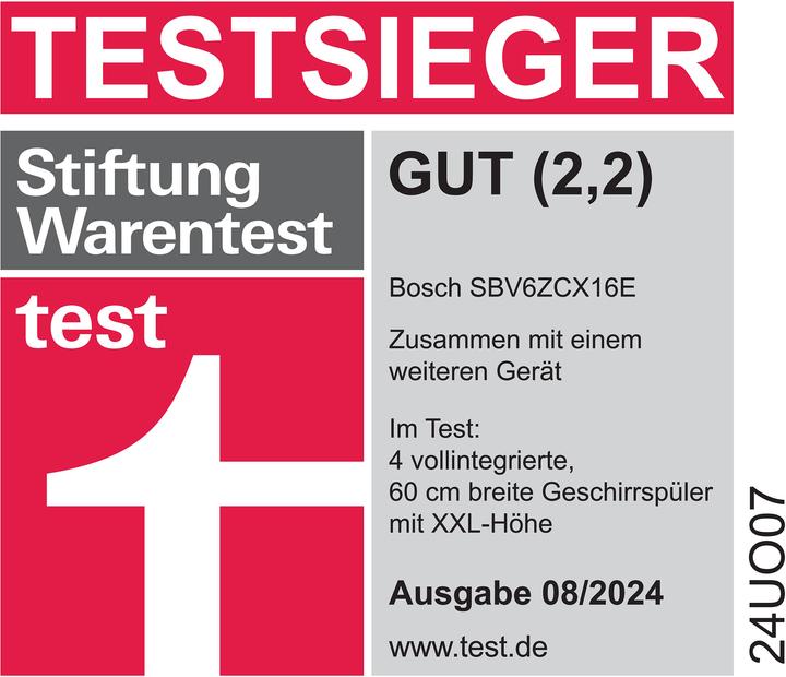 Produktbild Bosch Hausgeräte SBV6ZCX16E, Serie 6
