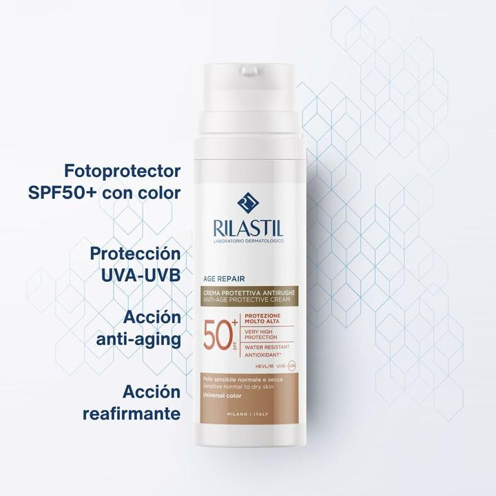 Actual product image Sun System Age Repair Color Fotoprotector SPF50 50ml (Sun cream face, SPF 50, 50 ml, 90 g)