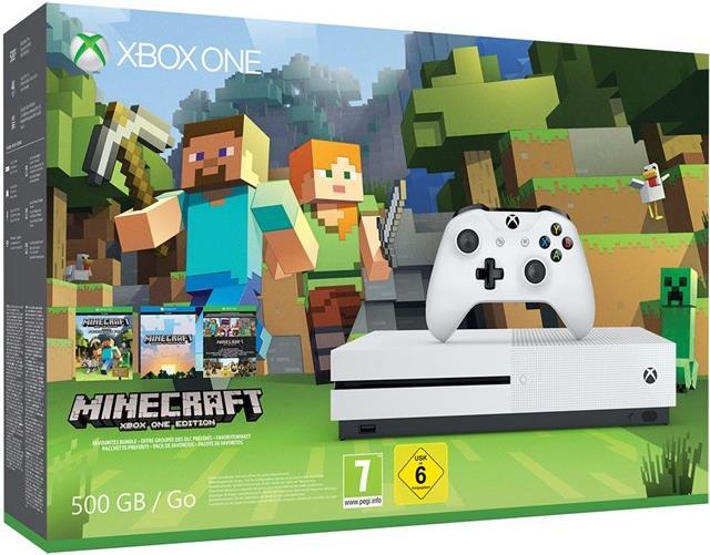 Microsoft Xbox One S 500Go, Minecraft Bundle