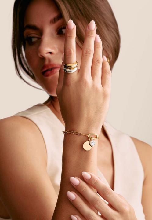 Immagine prodotto Thomas Sabo Charm-Anhänger Coin Connect vergoldet (Argento)