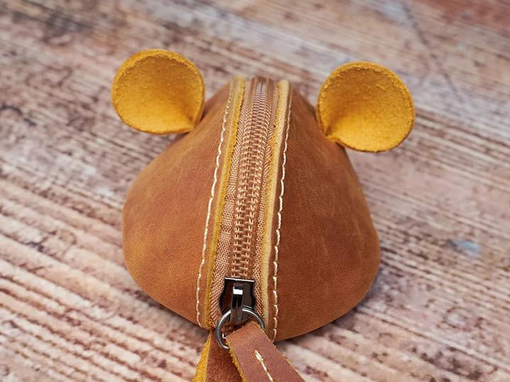Immagine prodotto Only-Bags.Store Mini Portafoglio Vintage Mini Coin Portafoglio in vera pelle Piccolo Portafoglio Mouse Storage Bag