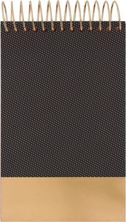 Actual product image Artebene Sticky notes notepad with dots in black/gold (Checked, Soft cover)