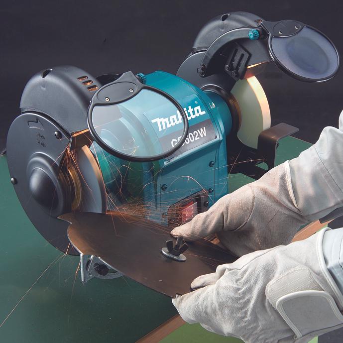 Actual product image Makita GB801 (Bench grinder, 550 W)