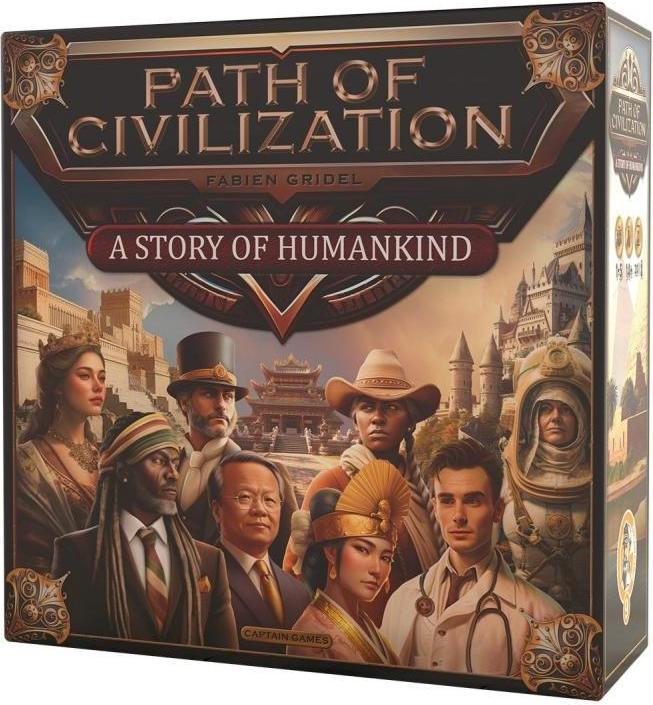 Asmodée CAPD0003 - Path of Civilization, jeu de plateau, pour 1-5 joueurs, à partir de 14 ans (édition DE) (Allemand)