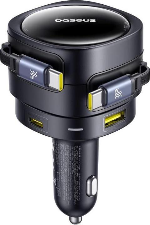 Produktbild Baseus Enjoyment Max Car Charger C+C Cables & U+C Ports 90W Cosmic Black