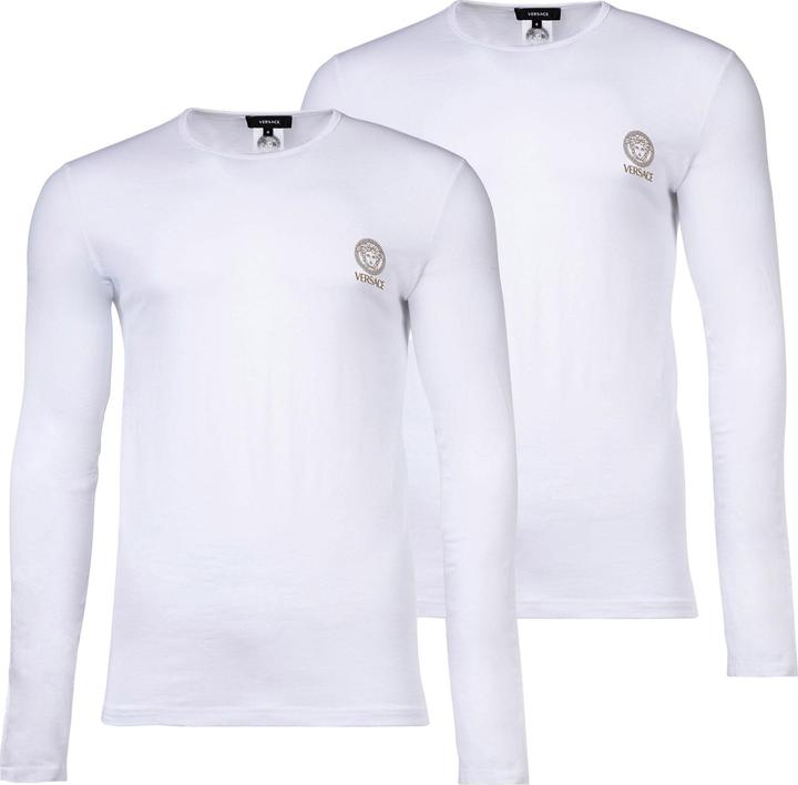 Actual product image Versace T-Shirt Bi-Pack Jersey Topeka Bi-Stretch Cotton Organic New Logo (XXL)