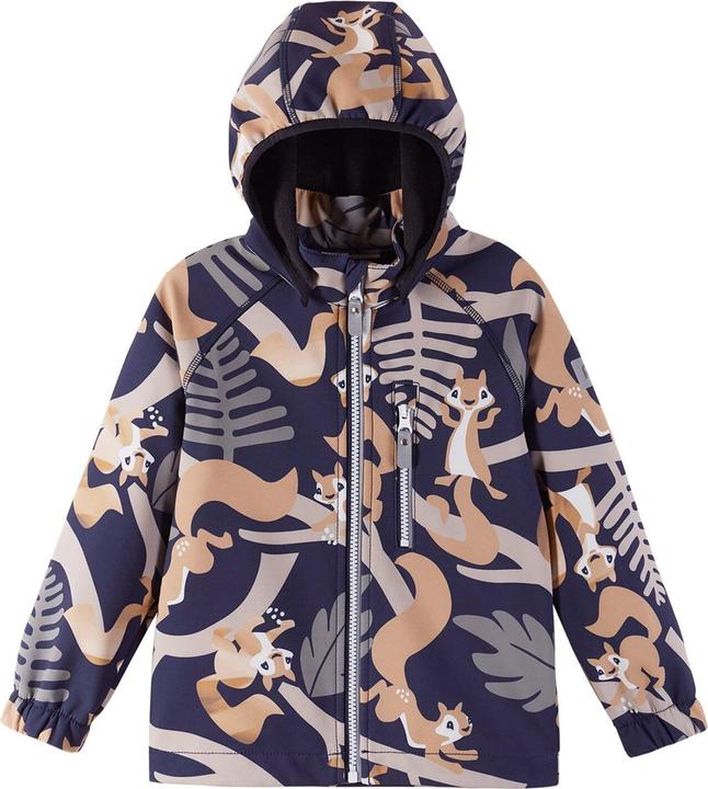 Actual product image Reima Kinder Softshell Jacke Vantti Navy print (80)